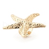 Starfish Alloy Adjustable Rings for Women RJEW-B108-02KCG-6