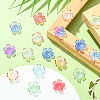 160Pcs 8 Colors Acrylic Bead Caps OACR-CJ0001-47-5