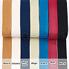 DELORIGIN 21M 7 Colors Polycotton Ribbon DIY-DR0001-54-5