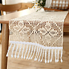 Polyester & Imitation Pearl Beaded Tassel Ribbon OCOR-XCP0002-82-7