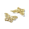 Rack Plating Real 18K Gold Plated Brass Micro Pave Cubic Zirconia Pendants KK-B084-08G-2