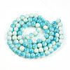Transparent Baking Painted Glass Beads Strands DGLA-N009-10mm-05-3