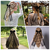 Long Bowknot Polyester Alligaor Hair Clips OHAR-WH20005-07A-5