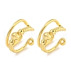 Brass Cuff Earrings EJEW-C104-110G-1
