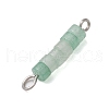 7Pcs 7 Styles Chakra Natural Mixed Gemstone Disc Beaded Connector Charms PALLOY-JF02744-4