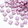 2-Hole Baking Painted Glass Seed Beads X-SEED-S031-L-599-1