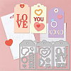 Valentine's Day Carbon Steel Cutting Dies Stencils DIY-WH0309-1515-3