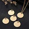 Ion Plating(IP) 304 Stainless Steel Pendants STAS-I311-21G-7