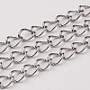 Tarnish Resistant 304 Stainless Steel Twisted Chains Y-CHS-A003K-0.6mm-1