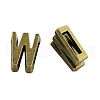 Tibetan Style Alloy Letter Slide Charms TIBEB-Q055-23AB-NR-1