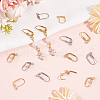 Unicraftale 60Pcs 6 Styles 304 Stainless Steel Leverback Earring Findings STAS-UN0060-14-2