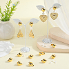 SUNNYCLUE 40Pcs Brass Earring Findings KK-SC0005-52G-4