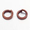 90pcs Red Copper Color Brass Jump Rings X-JRC6MM-R-2