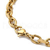 Ion Plating(IP) 304 Stainless Steel Cable Chain Necklaces X-NJEW-Z024-02G-3