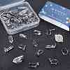 SUNNYCLUE 36Pcs 9 Style 304 Stainless Steel Clip-on Earring Findings STAS-SC0003-70-4