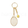 304 Stainless Steel Alloy Acrylic Tennis Keychain KEYC-JKC01218-4