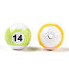 Opaque Resin Billiards Beads X-RESI-T057-01-3