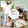  38pcs 14 Styles Alloy with  Iron Bookmark Cabochon Setting FIND-NB0005-25-6