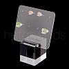 Acrylic Earring Display Stands Cube EDIS-WH0032-16B-7