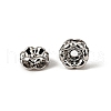 Brass Rhinestone Spacer Beads RSB031NF-01K-2
