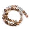 Natural Black Gold Rutilated Quartz Beads Strands G-H093-B03-10mm-3
