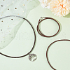 Beebeecraft 2Pcs Braided Round Leather Cord Necklace Making NJEW-BBC0001-19A-02-4