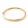 Colorful Cubic Zirconia Hinged Bangle BJEW-B054-14G-2
