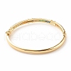 Colorful Cubic Zirconia Hinged Bangle BJEW-B054-14G-2