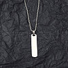 Non-Tarnish 201 Stainless Steel Pendant Necklaces for Man NJEW-Q336-03E-P-2