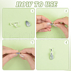   24Pcs 4 Colors Brass Ice Pick Pinch Bails KK-PH0010-79-4