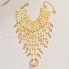 Elegant Middle Eastern Style Brass Coin Link Finger Bracelets for Women WZ0835-4