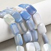 Natural Banded Agate Beads Strands G-K392-B06-13x18mm-1