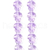 Transparent Glass Enamel Beads Strands GLAA-B021-06B-1