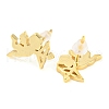 Rack Plating Brass Cupid Stud Earrings EJEW-G361-01G-2