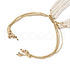 Oval Plastic Pearl Pendant Necklaces for Women NJEW-JN05348-5
