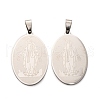 201 Stainless Steel Pendants STAS-V014-06B-P-1