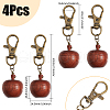 Wood Apple Box Jewelry Pendant Decoration HJEW-AB00424-2