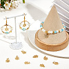 Beebeecraft 16Pcs Brass Micro Pave Clear Cubic Zirconia Charms KK-BBC0015-88-4