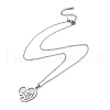 Non-Tarnish 304 Stainless Steel Pendant Necklaces NJEW-D047-03P-1