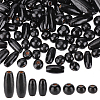   480Pcs 4 Style Dyed Natural Wood Beads WOOD-PH0002-42-2