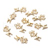Christmas Real 18K Gold Plated Brass Micro Pave Cubic Zirconia  Pendants KK-A154-18G-3