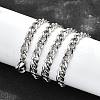 Non-Tarnish 304 Stainless Steel Curb Chain/Twisted Chain Necklace Making X-STAS-A028-N122P-2