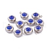 201 Stainless Steel Rhinestone Charms STAS-Z009-03A-02P-2
