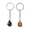 Tortoise Natural Tiger Eye Keychain KEYC-G055-01P-01-2