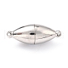 Tarnish Resistant 304 Stainless Steel Magnetic Clasps with Loops STAS-M290-06B-P-1
