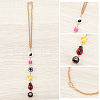 CREATCABIN 3Pcs Evil Eye Plastic with Iron Pendant Decorations HJEW-CN0001-26-6