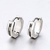 Fashionista Must-Have Unisex 304 Stainless Steel Huggie Hoop Earrings EJEW-G138-103P-1