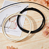 SUPERFINDINGS 10Pcs 2 Colors ABS Plastic Edge Elastic Band AJEW-FH0005-02-4