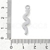 304 Stainless Steel Pendants STAS-I327-03P-02-3