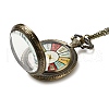 Alloy Glass Pendant Pocket Necklace WACH-S002-02AB-1
